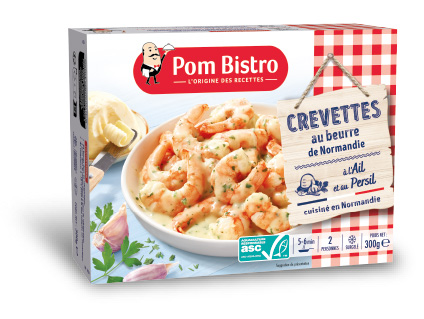 Crevettes au beurre de Normandie à l'Ail et au Persil